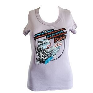 See By Chloe Vintage Lilac Monster Truck Graphic Tee (US 8)